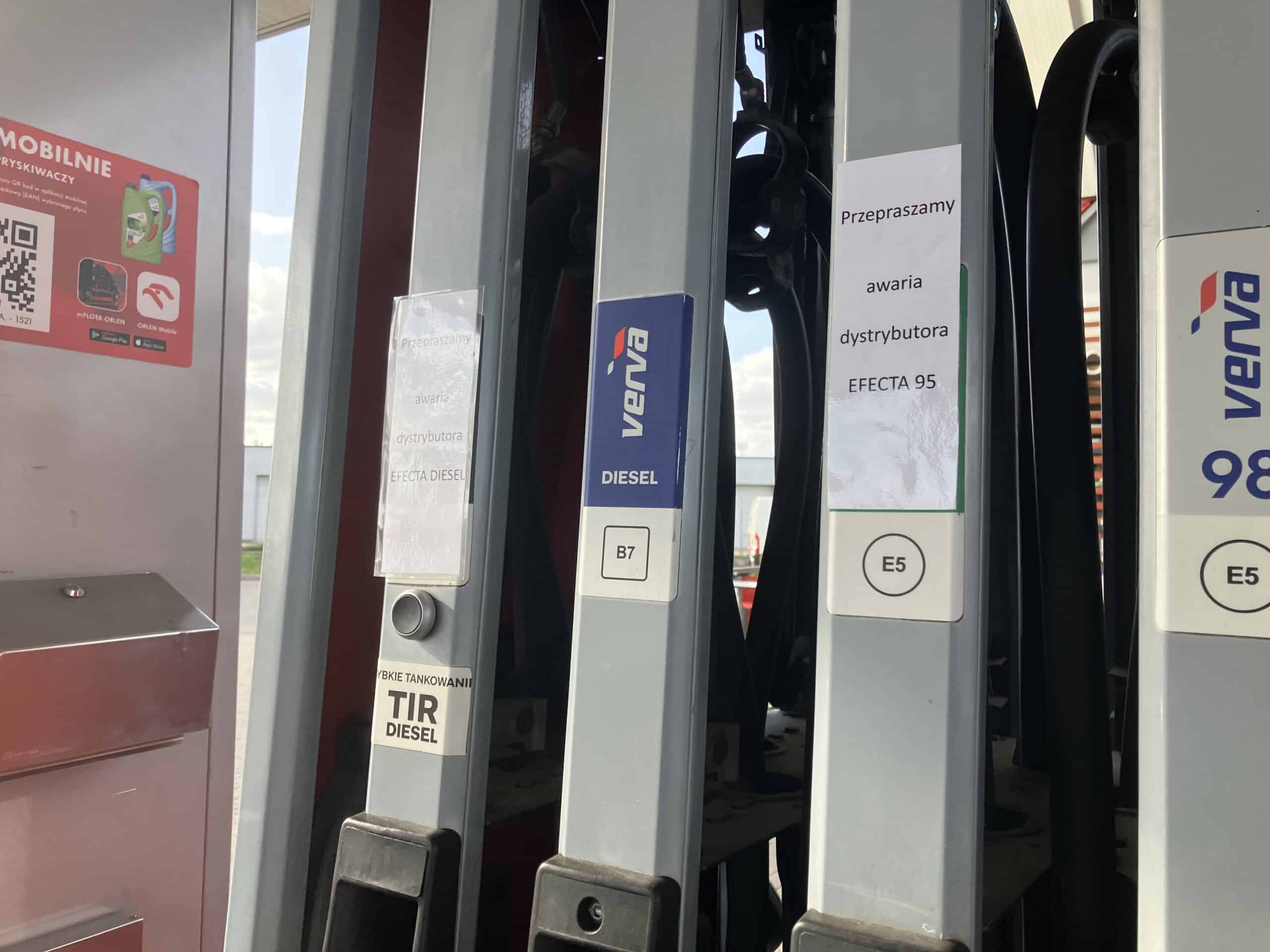 Orlen lack of fuel