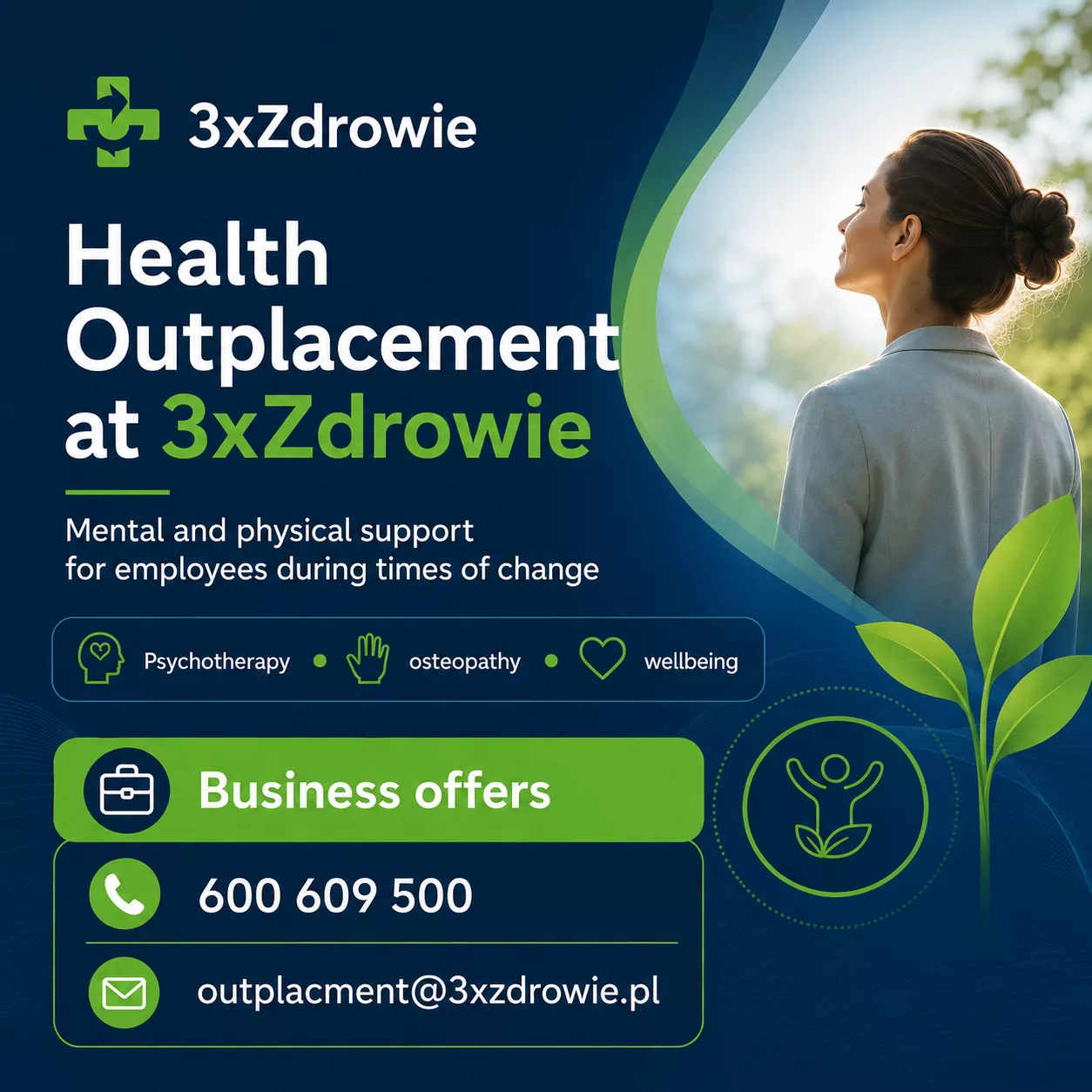 Health-focused outplacement for companies helps employees regain mental and physical balance after job loss.