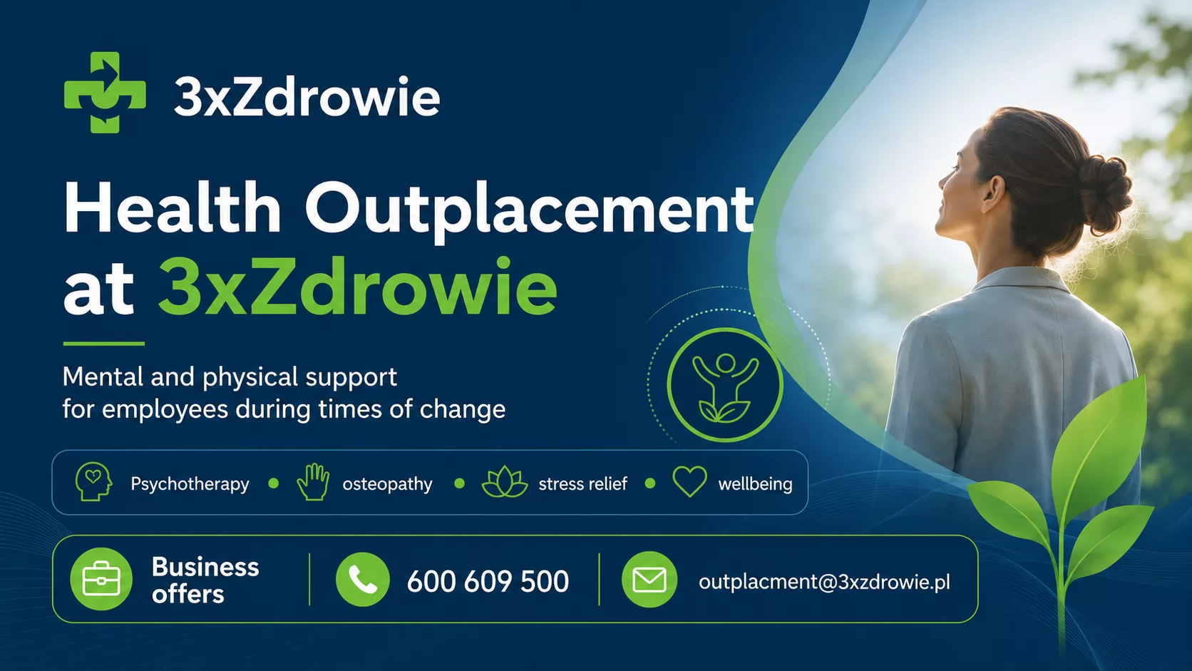 Health-focused outplacement for companies helps employees regain mental and physical balance after job loss.