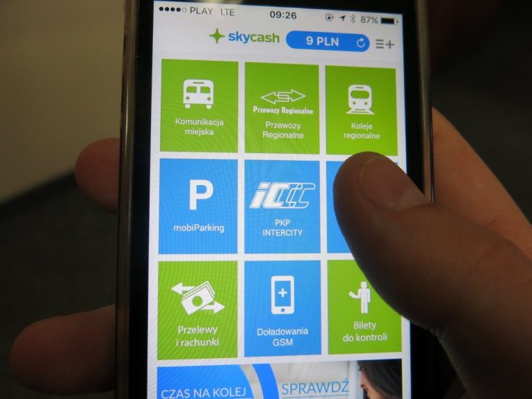 SkyCash z biletami NFC w Krakowie
