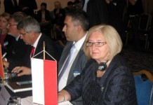 Fot. Wiceminister Zofia Szalczyk podczas spotkania ministrów rolnictwa w Sofii