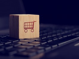 Online shopping and e-commerce background