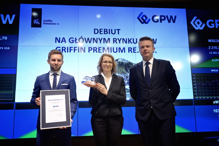 Pierwsza spółka typu REIT – Griffin Premium RE.. zadebiutowała na GPW