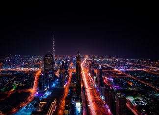 dubaj miasto światła UAE