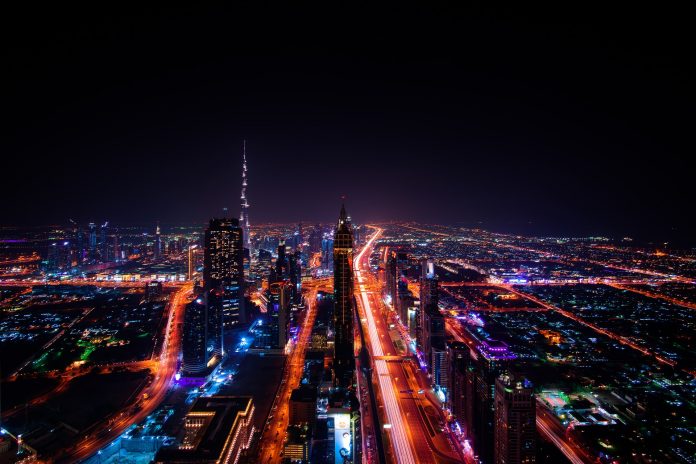 dubaj miasto światła UAE