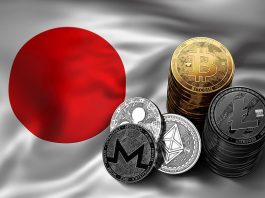 90252233 – stack of bitcoin coins on japanese flag. situation of bitcoin and other cryptocurrencies in japan concept. 3d rendering