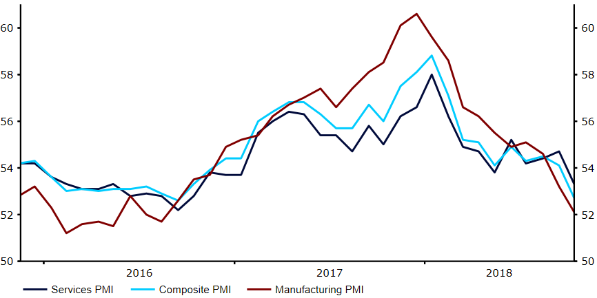 Indeksy PMI w strefie euro