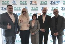 Nowy zarząd SAZ, od lewej: Michał Podulski, Iwona Szmitkowska, Aneta Janik-Barciś, Maciej Kopaczyński, Krzysztof Jakubowski.