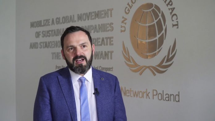Kamil Wyszkowski, reprezentant i prezes rady Global Compact Network Poland