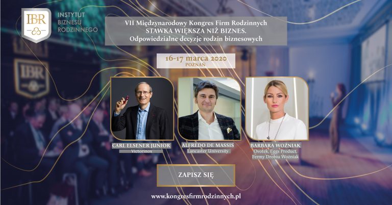 VII Międzynarodowy Kongres Firm Rodzinnych 16-17 marca 2020, Poznań