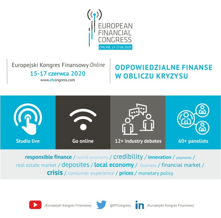 Nowa rzeczywistość – nowa forma European Financial Congress – 15-17 czerwca 2020 EKF Online