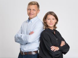 Założyciele Clicktrans: Michał Brzeziński i Agnieszka Korzeniewska