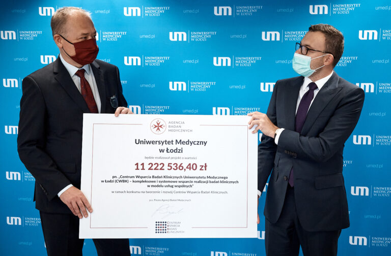 Ponad 11 mln zł na stworzenie Centrum Wsparcia Badań Klinicznych przy Uniwersytecie Medycznym w Łodzi