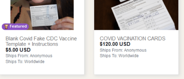 Czyste karty szczepień