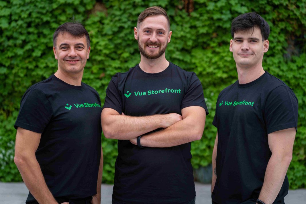 Vue Storefront od lewej Bartłomiej Roszkowski – COO, Patrick Friday – CEO, Filip Rakowski – CTO
