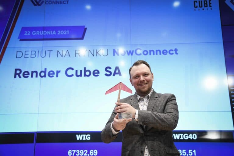 Render Cube zadebiutował na NewConnect. Nowy inwestor instytucjonalny w akcjonariacie Spółki