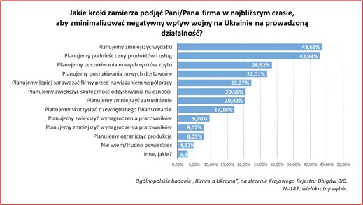 70 proc. przedsiębiorców wierzy, że Polska będzie brała udział w odbudowie Ukrainy