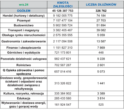 zaległości firm