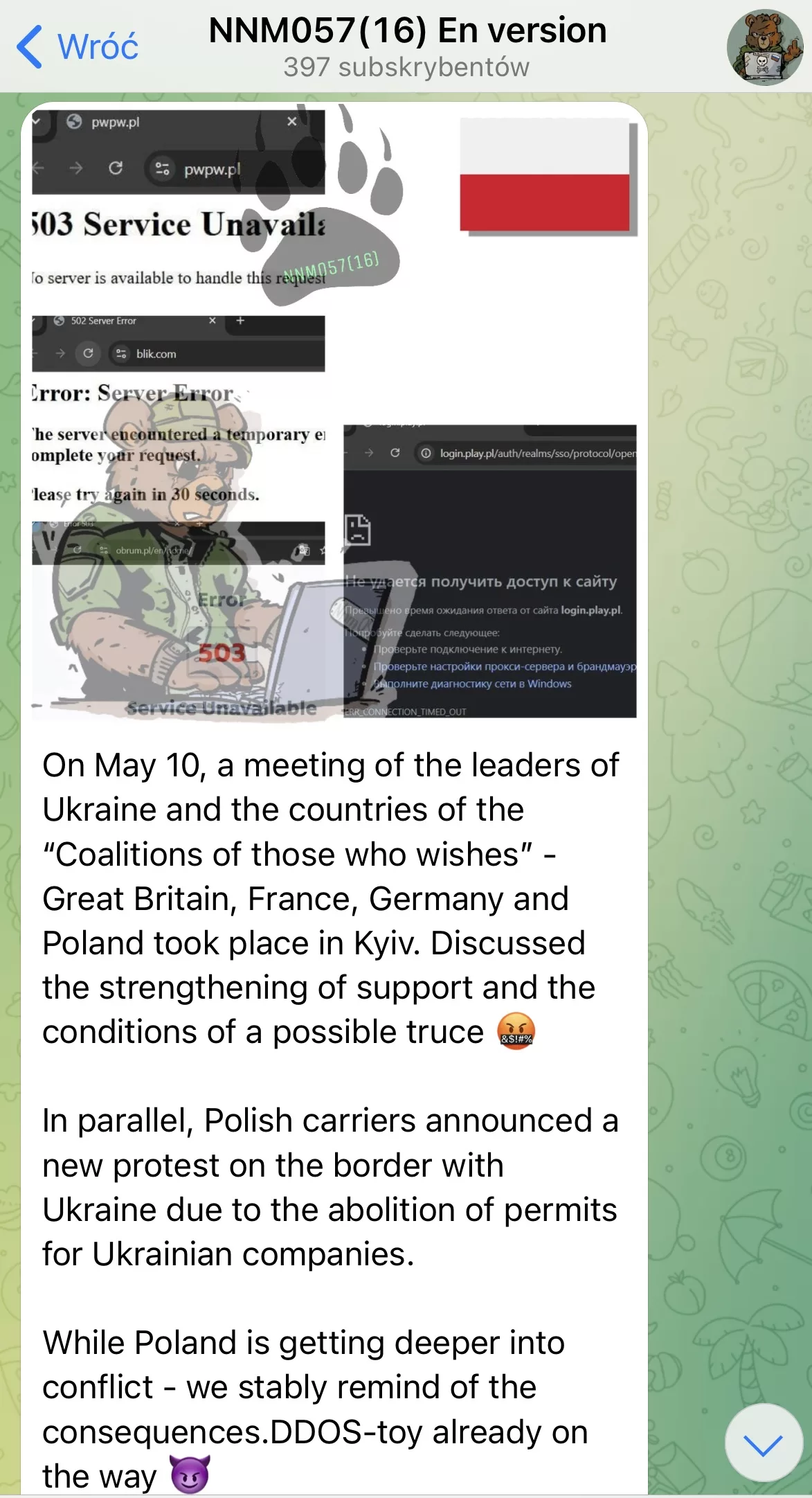 Seria ataków DDoS na polskie strony! Rosjanie zaatakowali m.in. Polską Grupę Zbrojeniową oraz operatora PLAY 6