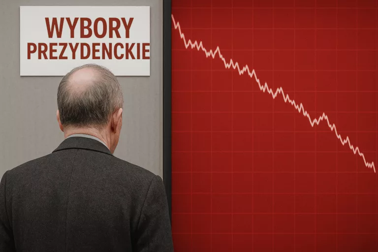 Nerwowość na warszawskim parkiecie przed wyborami – słabe notowania złotego i indeksów