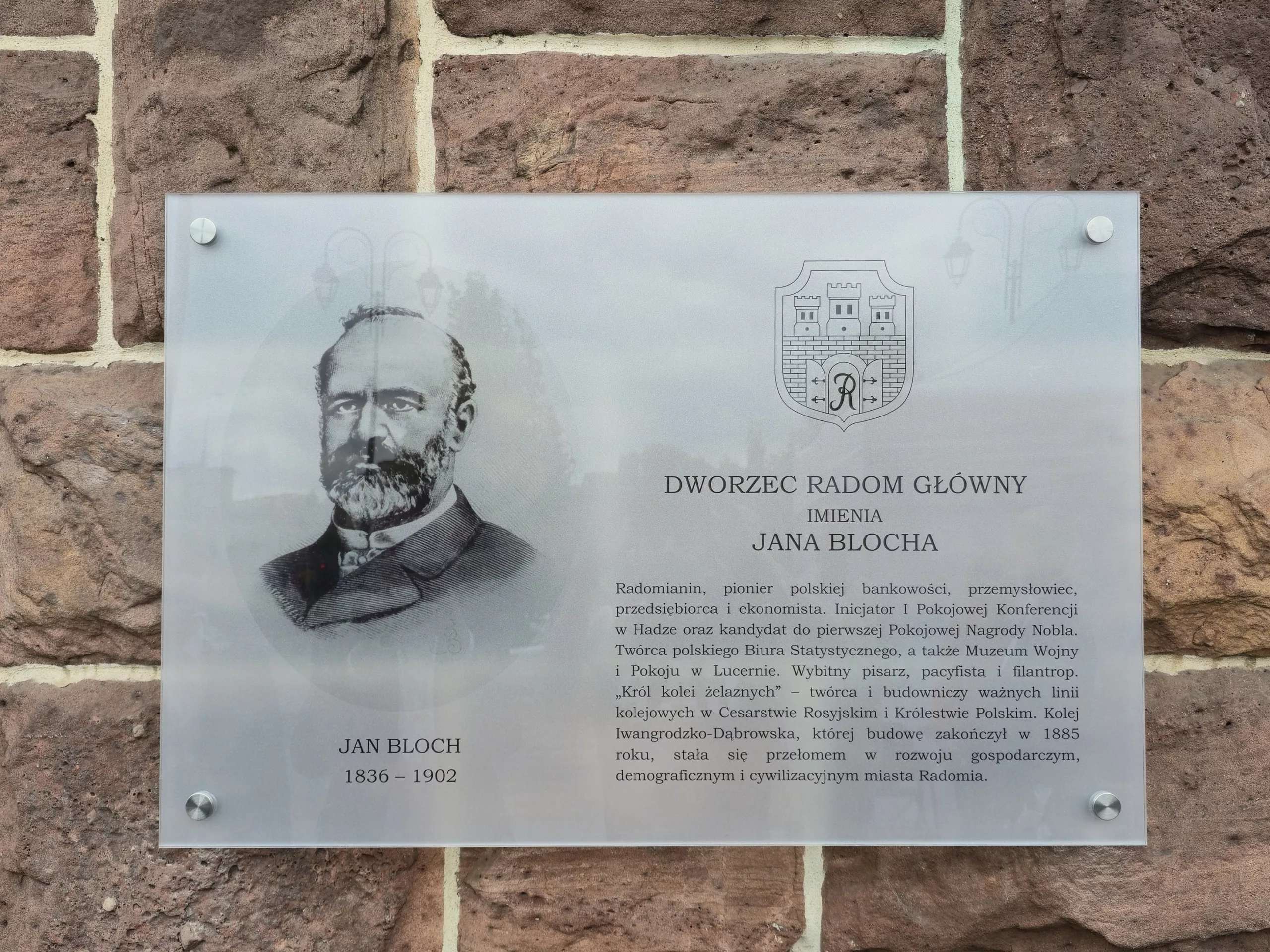 Jan Bloch patronem dworca Radom Główny_fot.PKPS.A.1