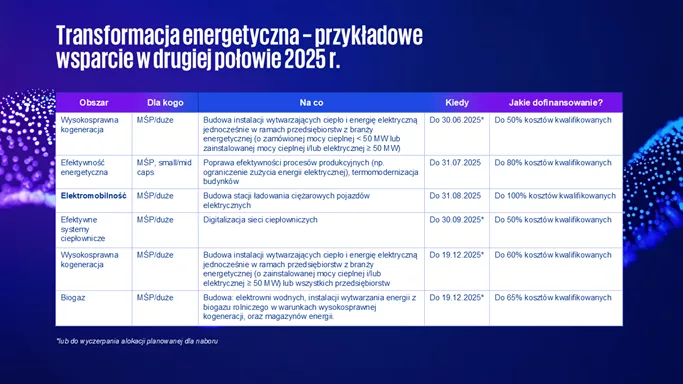Przegląd najciekawszych ulg i dotacji dla firm w drugiej połowie 2025