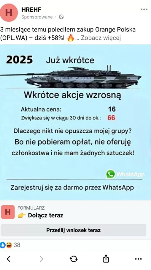 Uwaga na oszustwa inwestycyjne