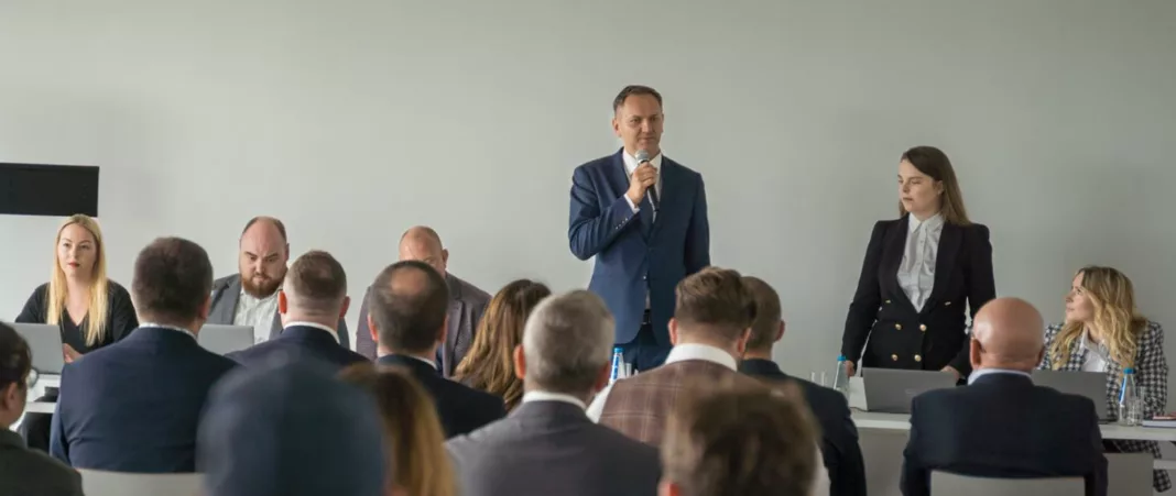 Rafał Rosiński podczas inauguracji spotkania
