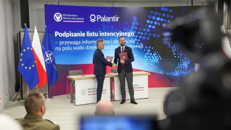 MON podpisało strategiczny list intencyjny z Palantir Technologies