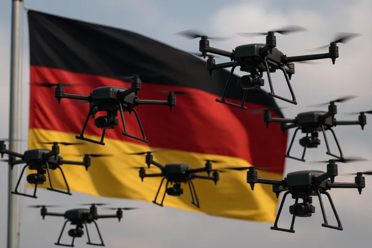 Bundeswehra testowała roje dronów wykorzystujących sztuczną inteligencję