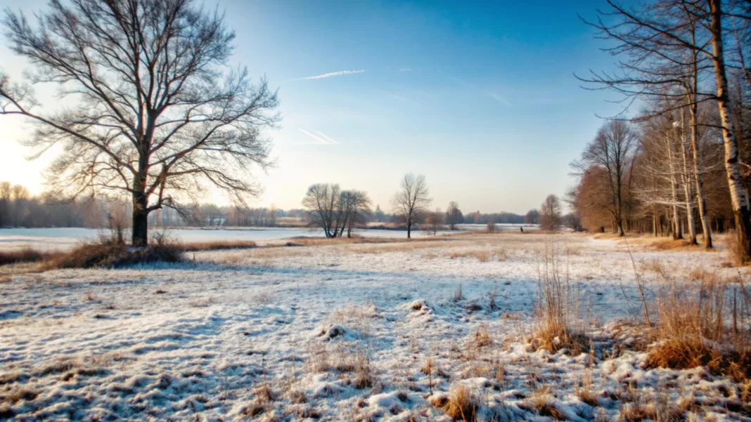 działka zima