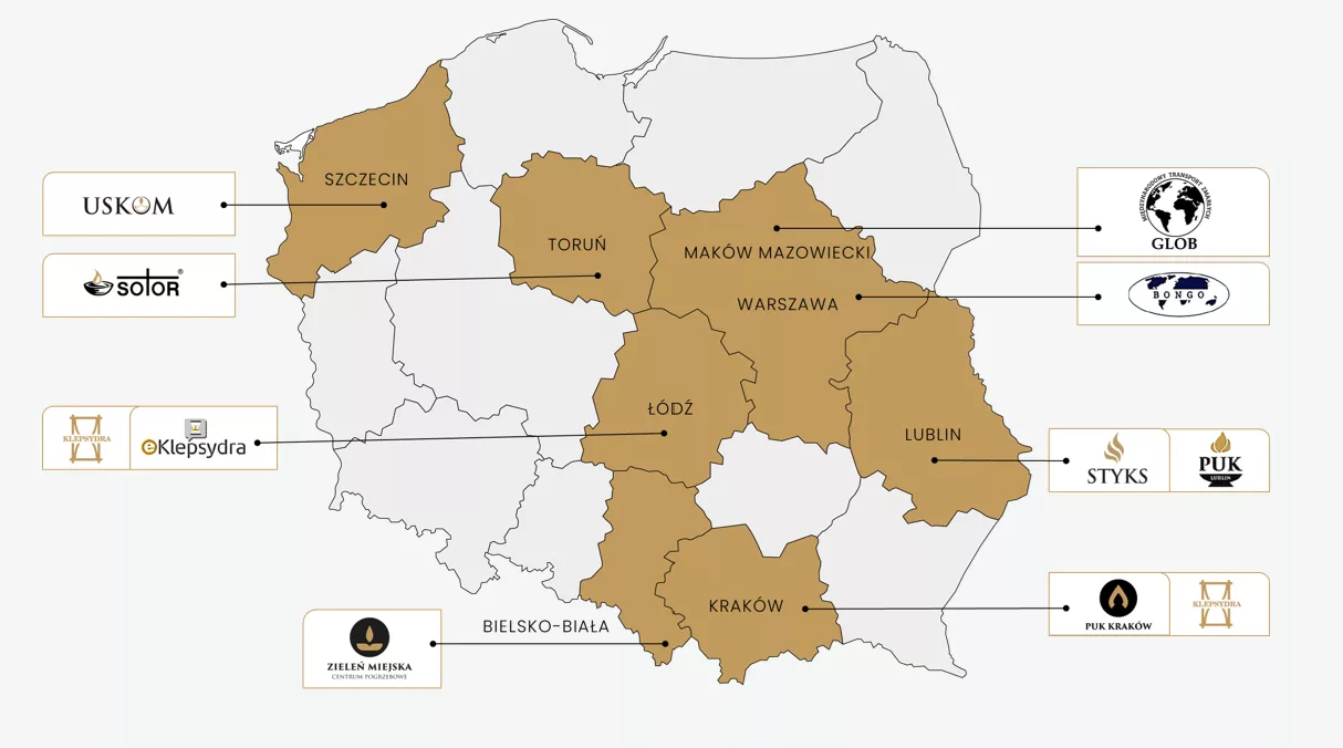 Spółki w grupie kapitałowej oraz obszar ich działania